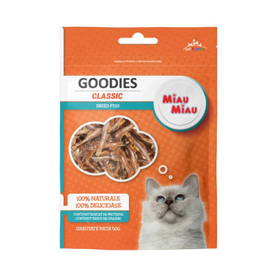 Goodies Classic Dried Fish cu Anșoa – Recompense Pisici 50 g