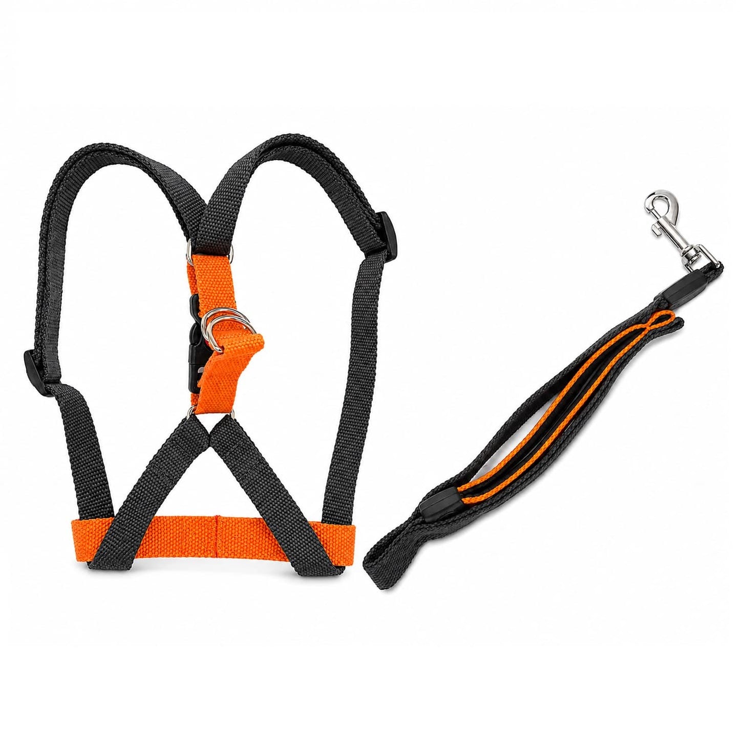 Set ham ajustabil cu lesă pentru câini, lățime 2 cm