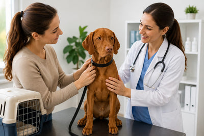 Cum pregătești câinele pentru prima vizită la veterinar