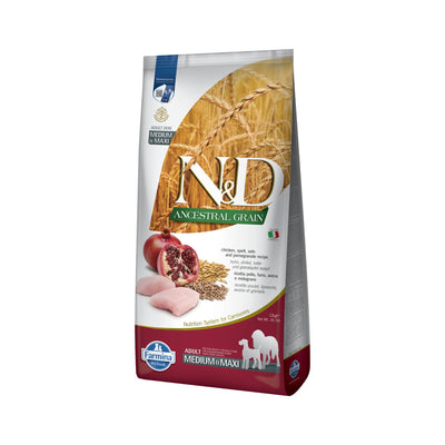 Farmina N&D Ancestral Grain Pui & Rodie Adult Medium & Maxi
