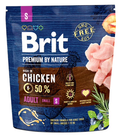Brit Premium by Nature Adult, Pui - Hrană Uscată Câini Talie Mică2