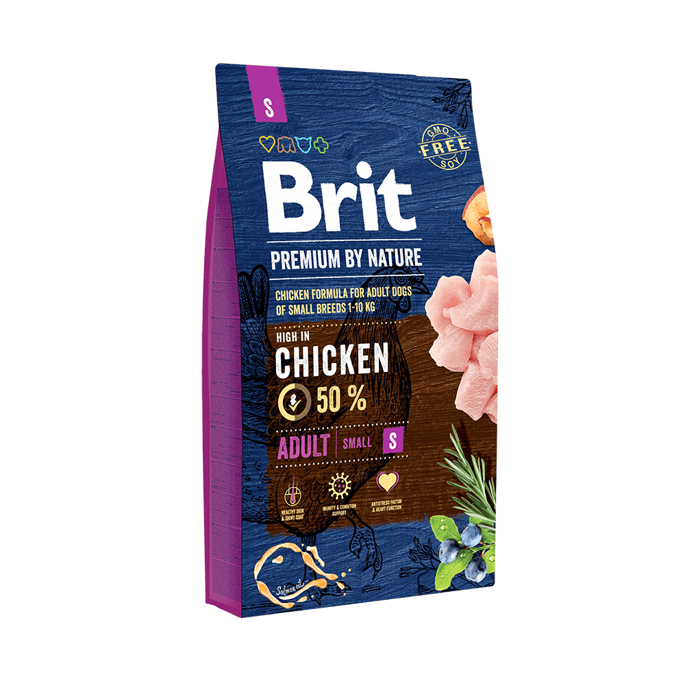 Brit Premium by Nature Adult, Pui - Hrană Uscată Câini Talie Mică 