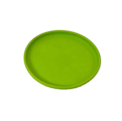 Frisbee pentru câini din cauciuc flexibil – culoare verde, vedere de sus 23cm
