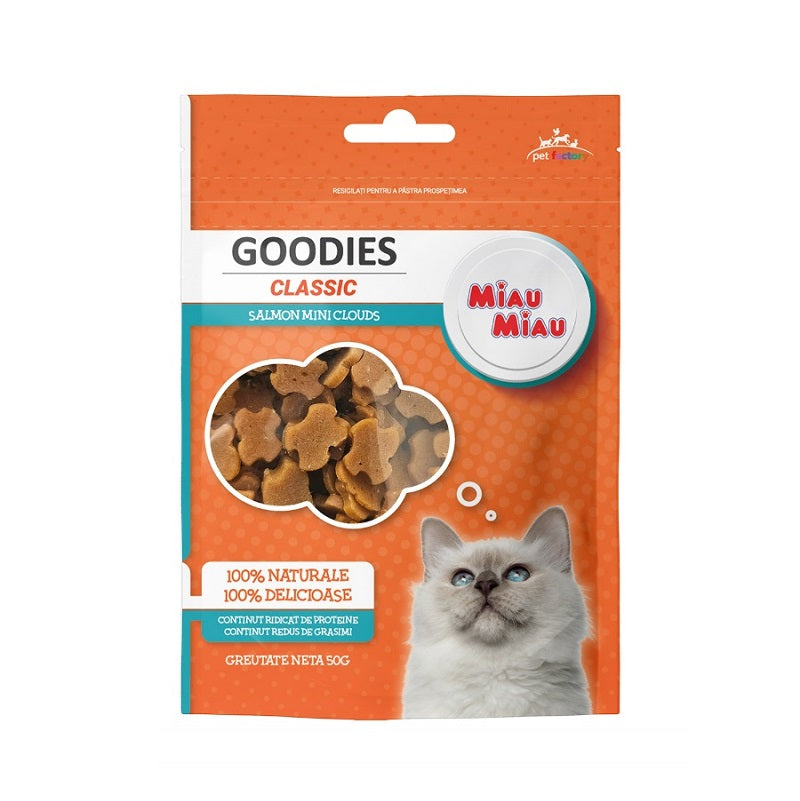 Goodies Classic Mini Cloud cu Somon – Recompense Pisici 50 g