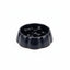 Bol slow feeder negru câini, lateral, obstacole os, diametru 18cm – PETIVO