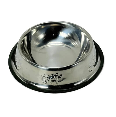Bol inox antiderapant 15 cm pentru pisici și câini de talie mică
