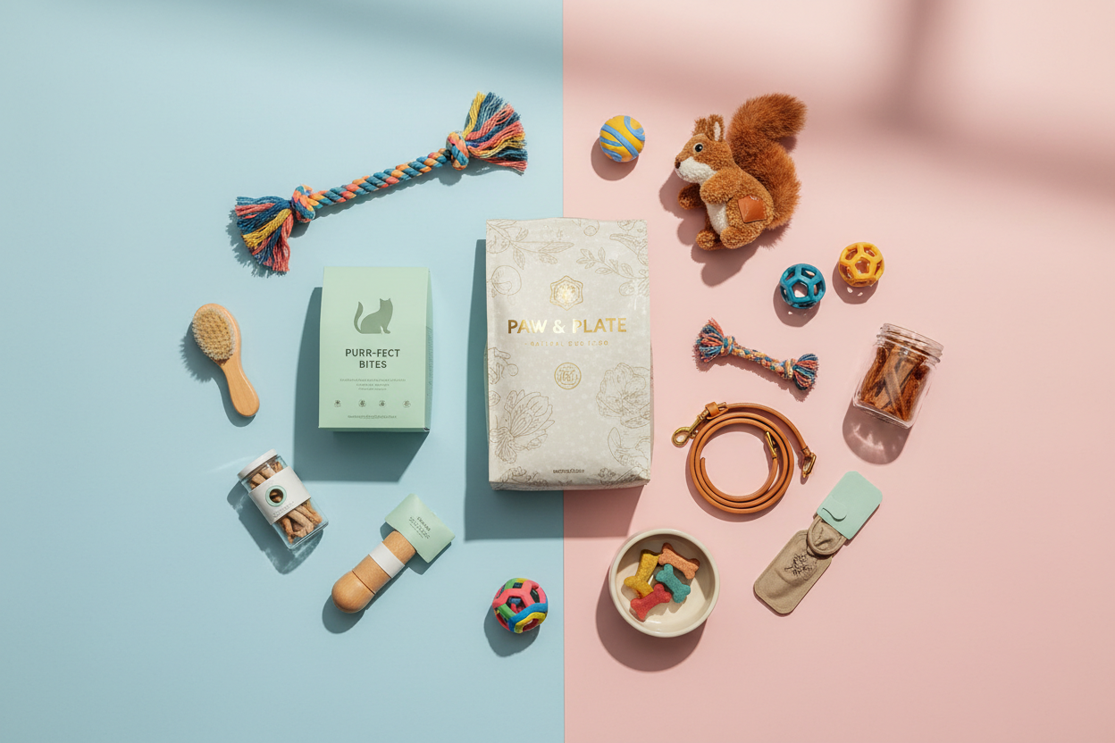 Colaj produse pet shop