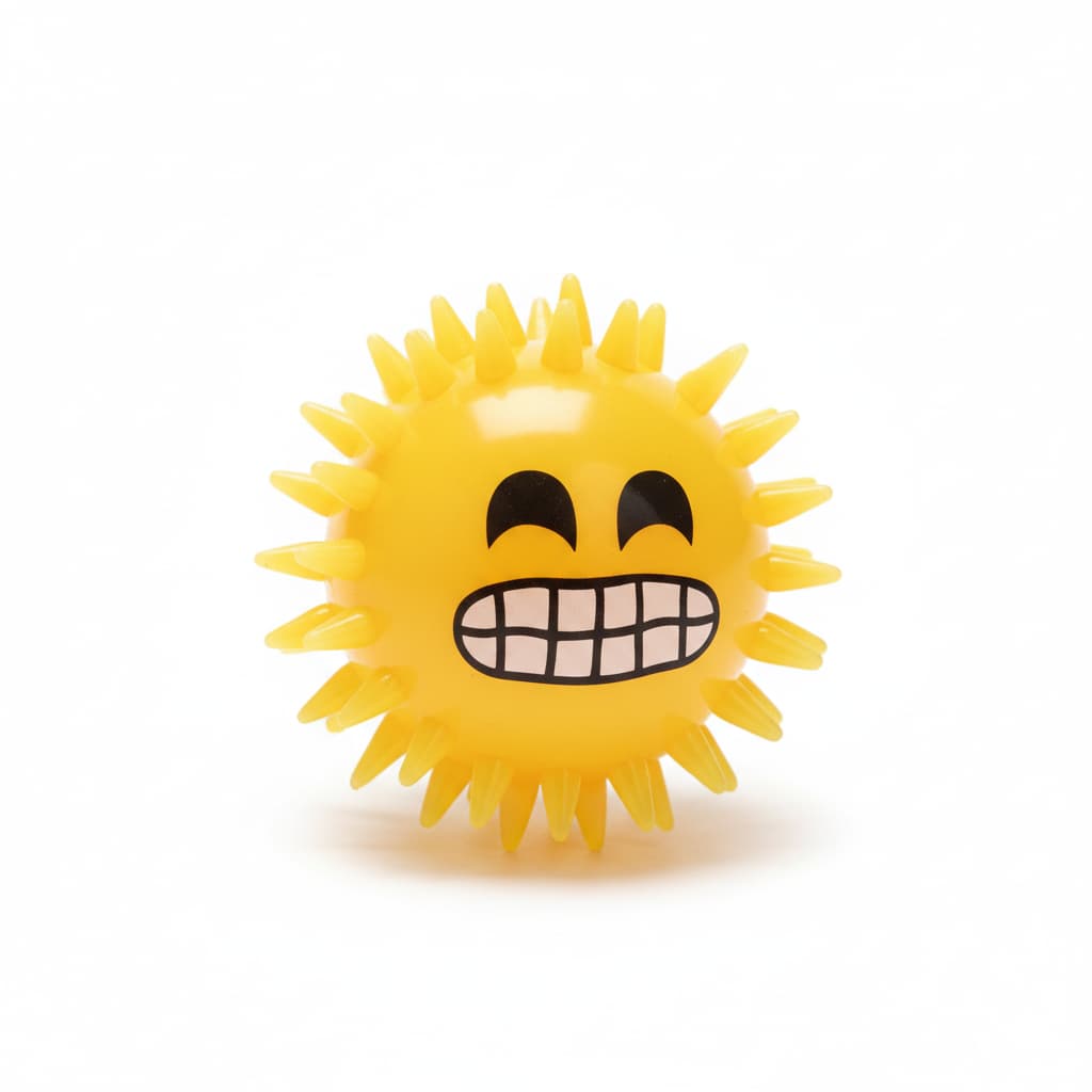 Minge Smiley Face cu dinti sunete si lumini caini pisici – PETIVO
