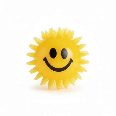 Minge Smiley Face galben cu sunete si lumini caini pisici jucarie interactiva – PETIVO
