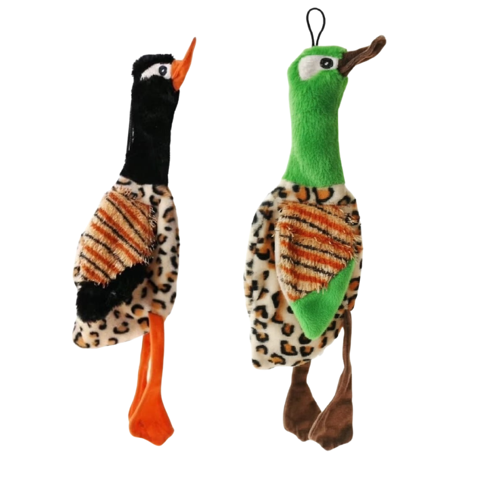 Jucarie plus fazan caini 30cm verde si negru cu scartaitor – PETIVO