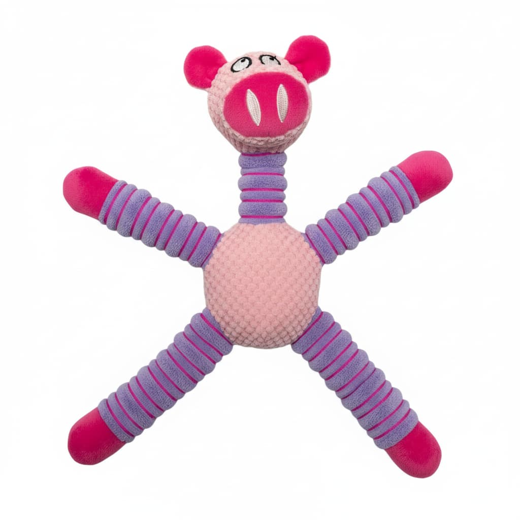 Jucarie plus porc squeaky caini brate picioare dungate moale si durabil – PETIVO
