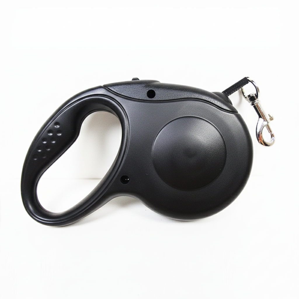 Lesa retractabila caini mici pisici neagra 3m vedere spate – PETIVO
