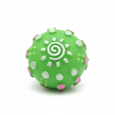 Minge caini cauciuc cu sunet verde jucarie interactiva 8cm – PETIVO
