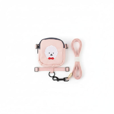 Set ham si lesa pisici roz marimea S ghiozdan gustari inclus – PETIVO
