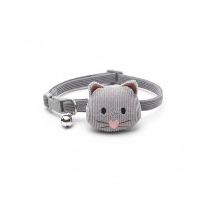 Zgarda caini pisici pisicuta 3D charm clopotel reglabila – PETIVO
